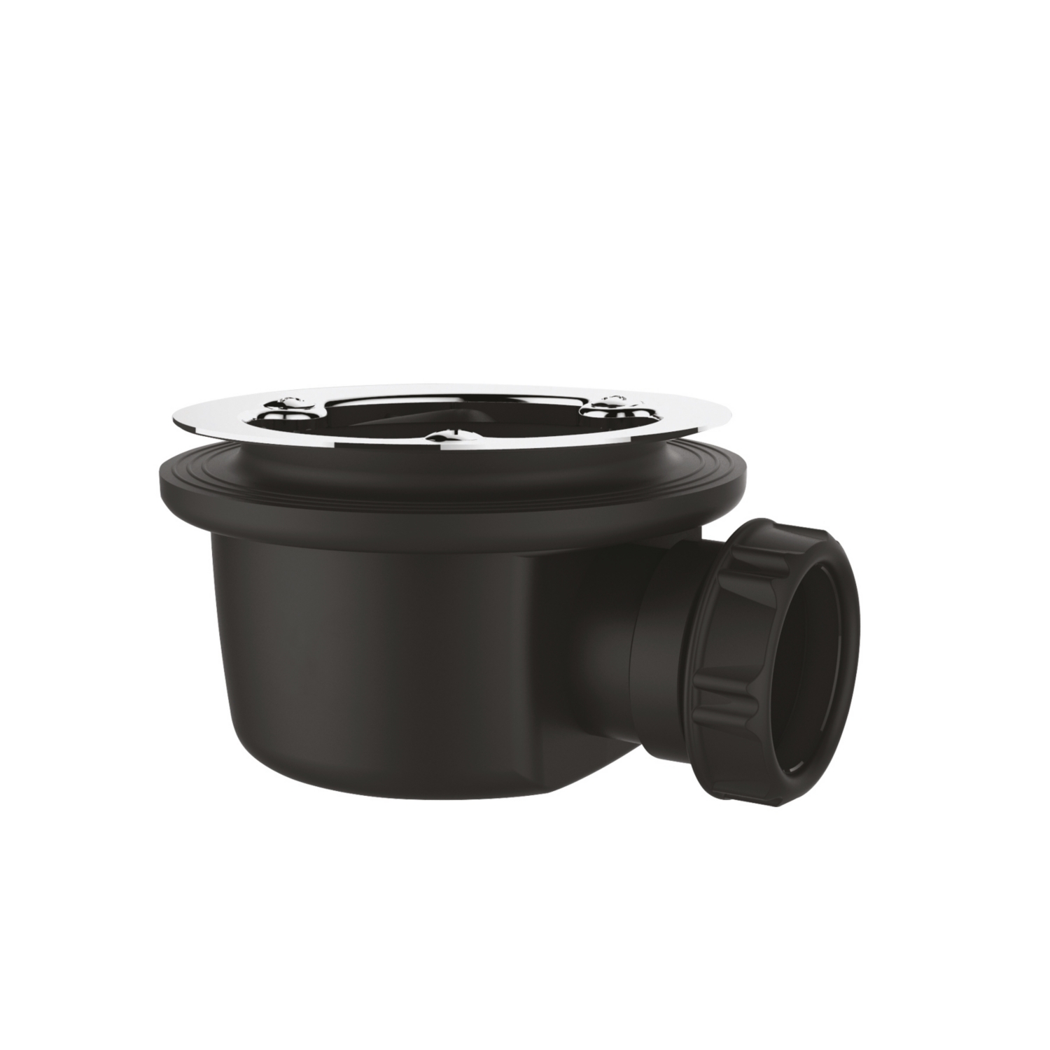 Bonde de douche extra-plate sortie horizontale sans capot