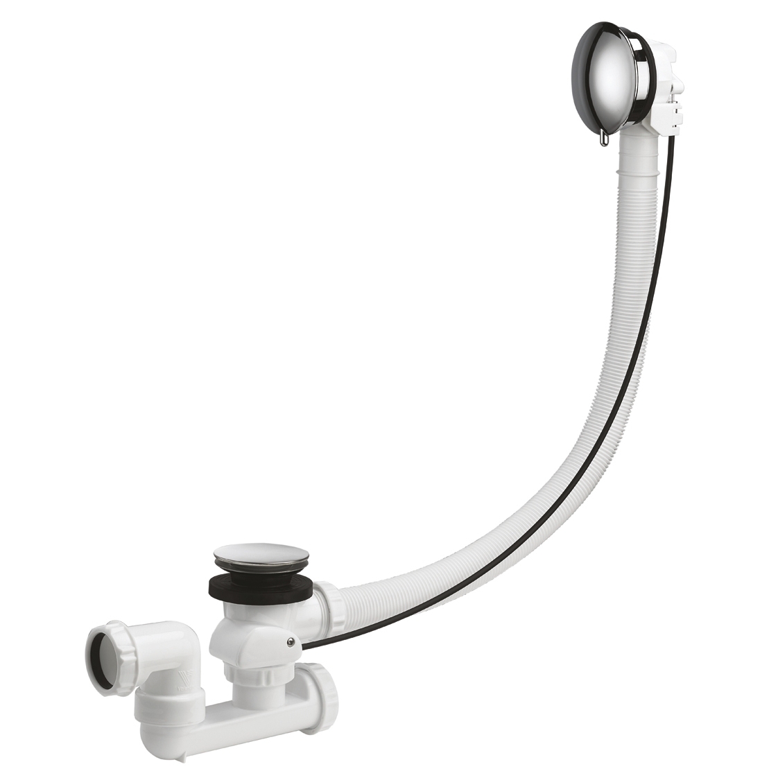 Vidage baignoire à câble - Chromé MB Expert
