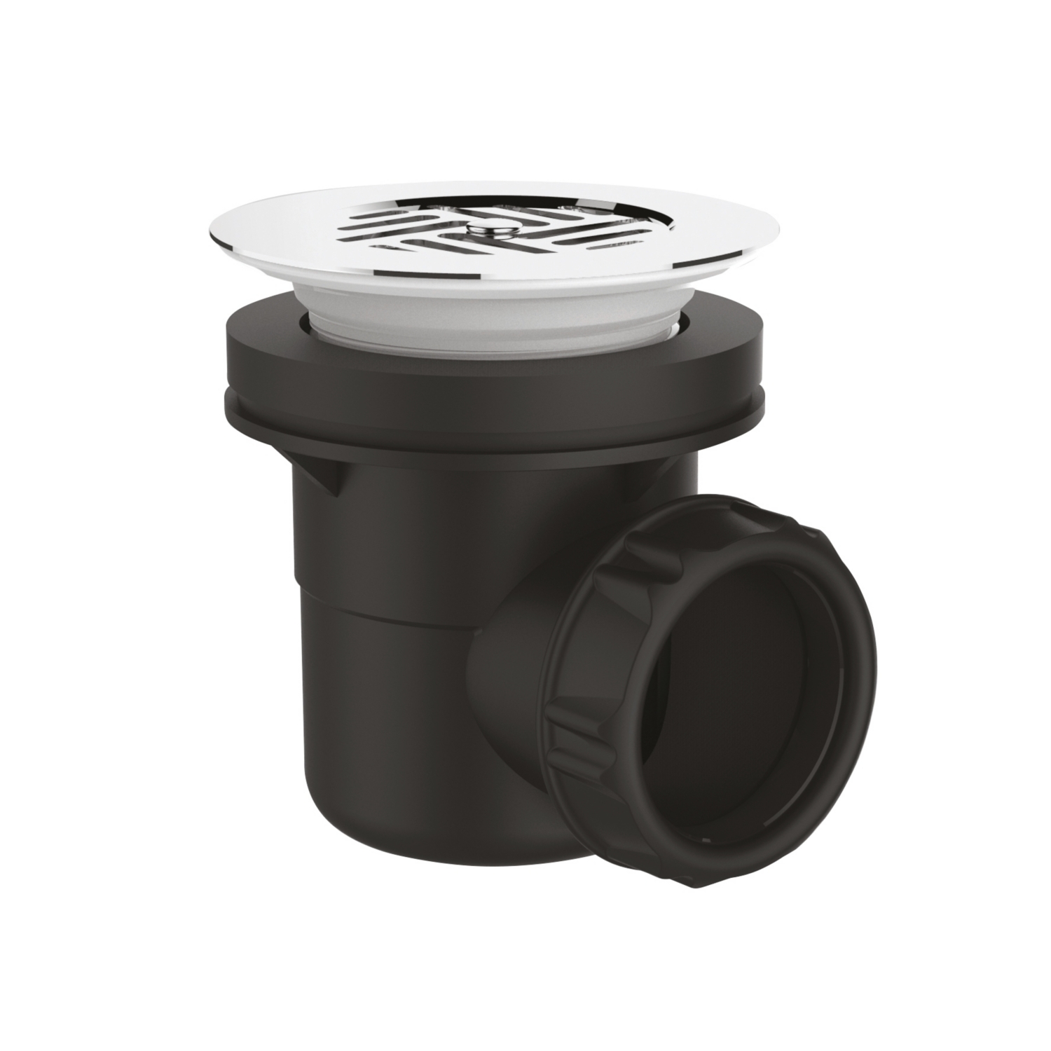 Bonde de douche SH diamètre 60 mm avec grille inox MB Expert