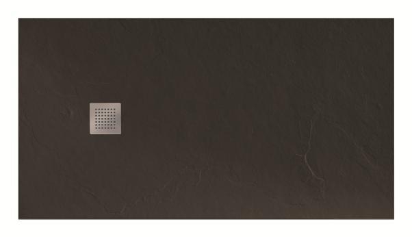 Receveur Beto ultra-plat rectangulaire à poser ou à encastrer Aquance