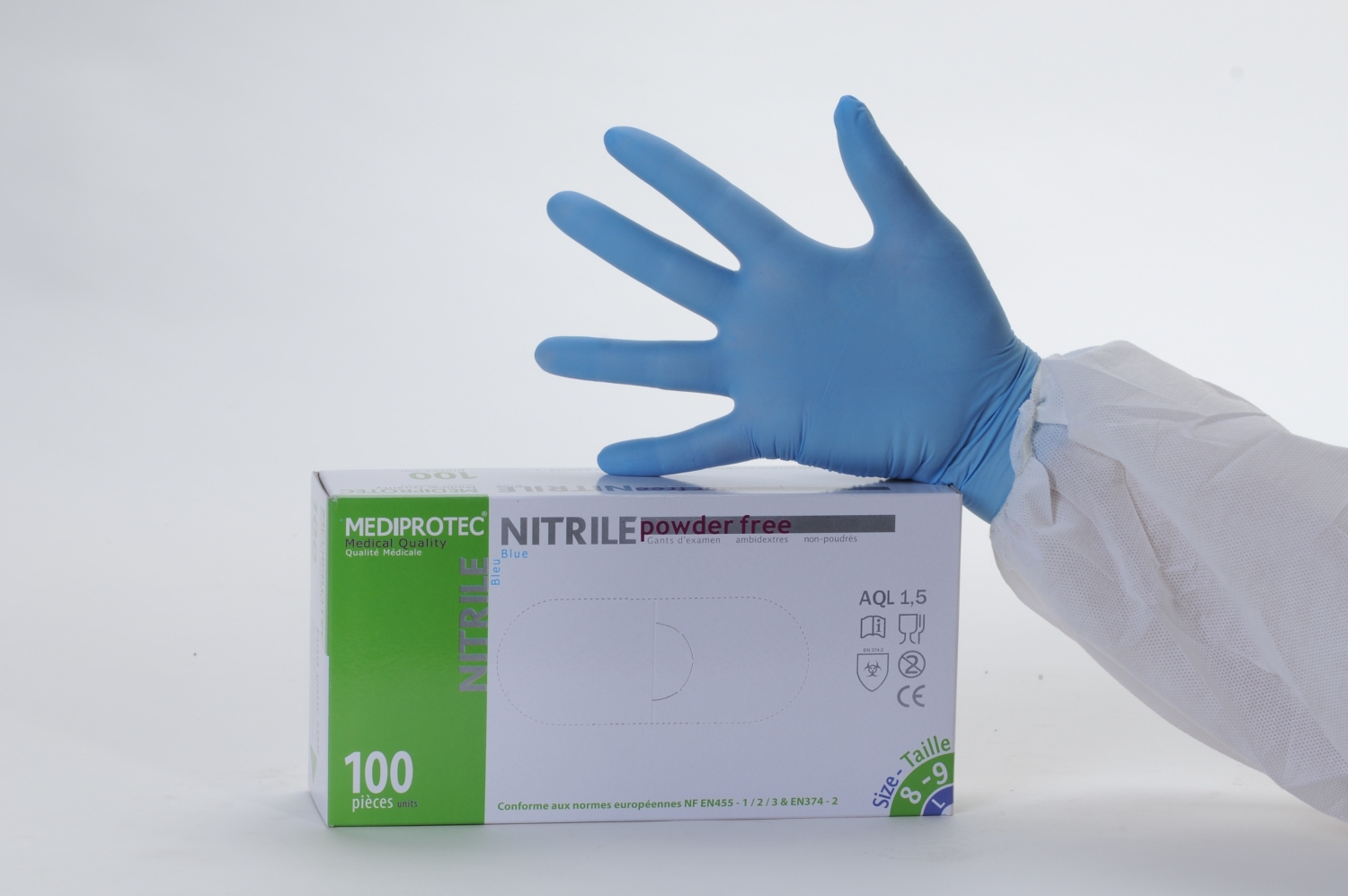 100 gants jetable néoprène NEOTOUCH - Gants Jetables - Somatico