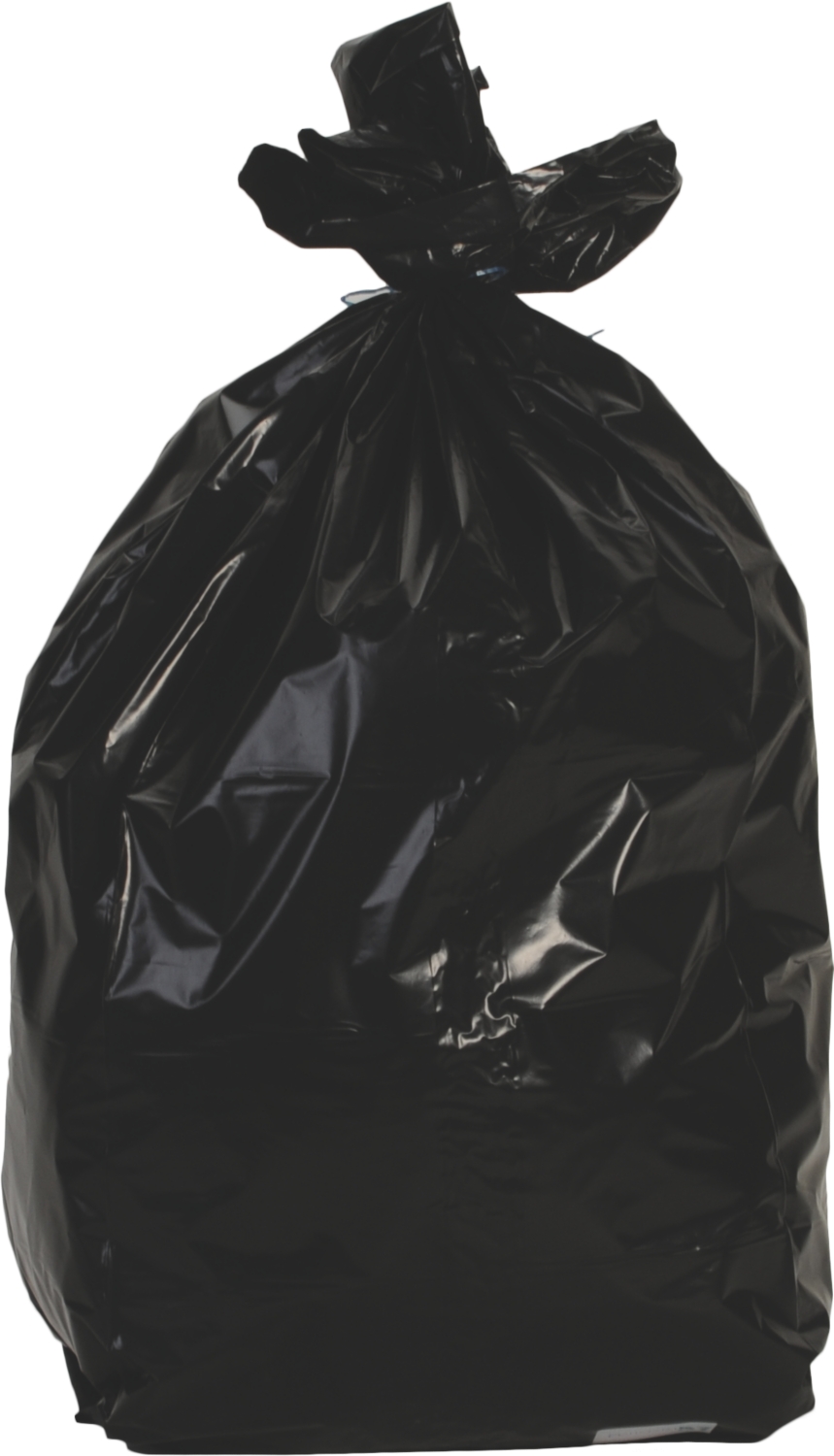  Sac poubelle BD - Avec liens - 1 rouleau de 100 sacs - Noir 