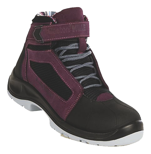Chaussures de sécurité hautes Air Top AFHAA1 femme aubergine/noir/bleu - S1P SRC ESD Gaston Mille