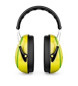 Casque antibruit jaune M4 avec serre-tête SNR 30 dB Moldex
