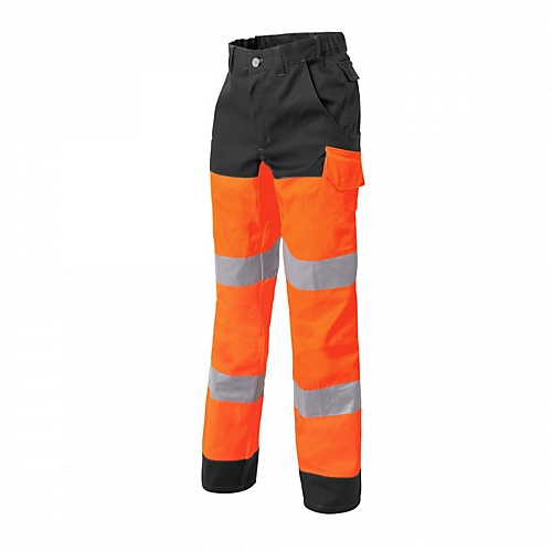 Pantalon Luklight HV EJ: 78 cm - Orange / Gris Molinel