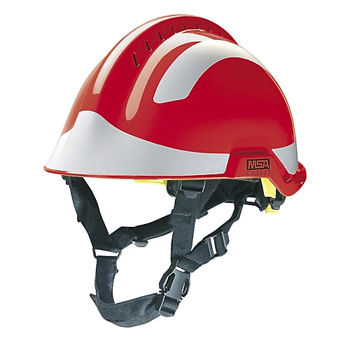 Casque de pompier rouge F2 X-TREM MSA Safety