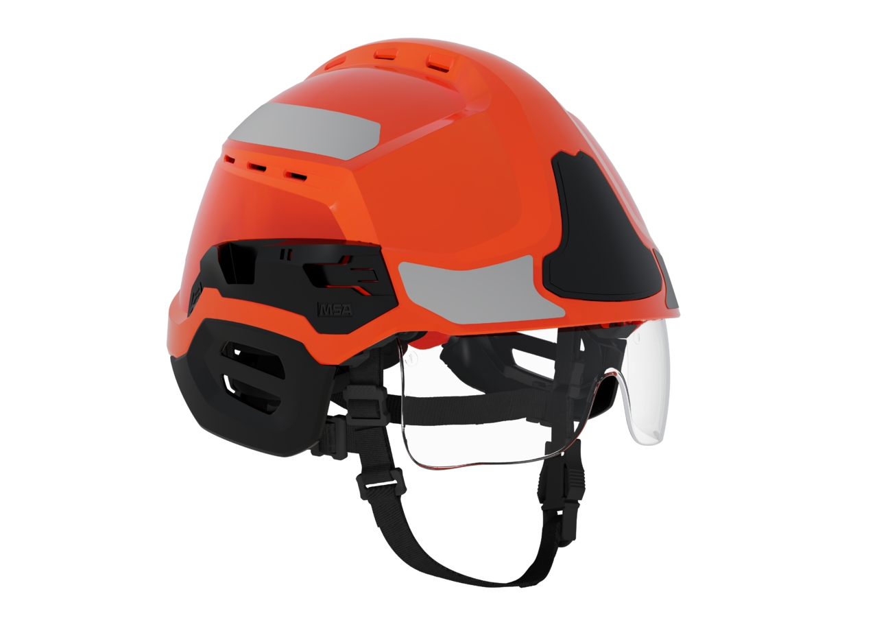 Casque Sapeurs-Pompiers Gallet F2XR avec visière - éclairage frontal