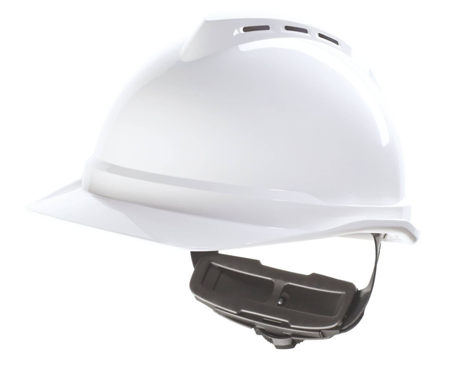 Casque de chantier blanc V-gard 500 MSA Safety