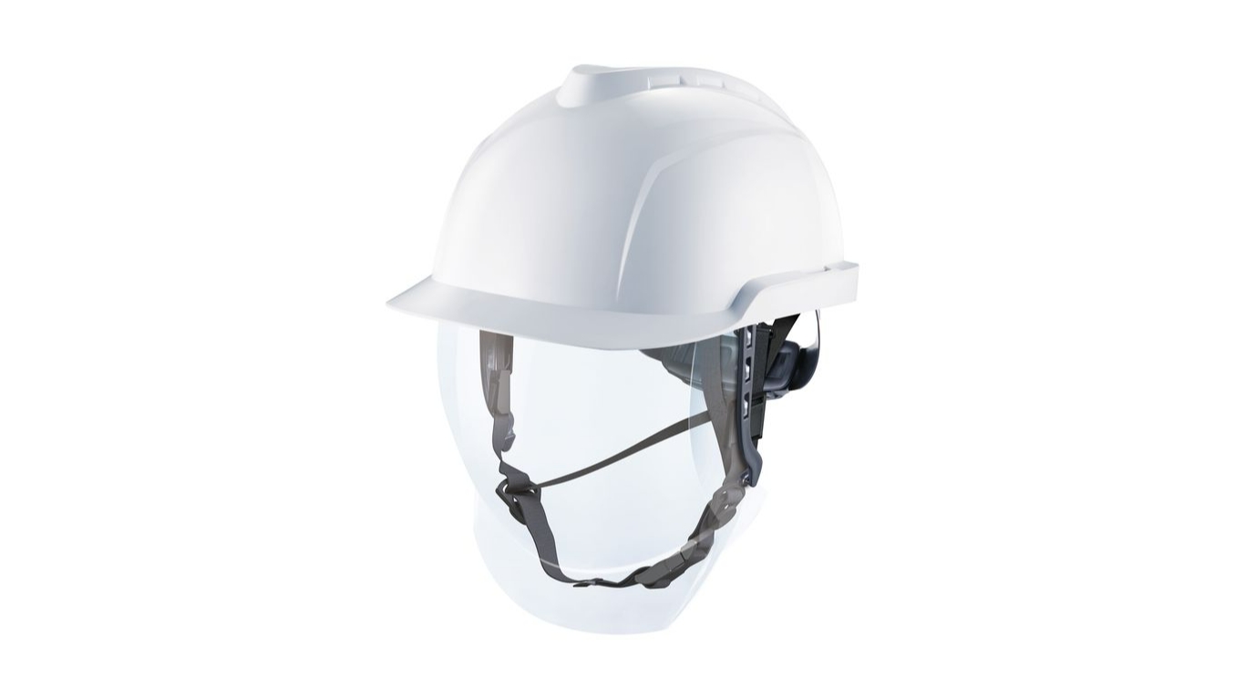 Casque Vinci Construction blanc V-Gard 950 molette 6 points non ventilé MSA Safety