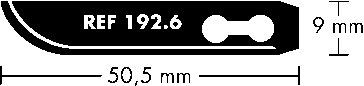Lames d'ébavurage 5 cm Mure & Peyrot