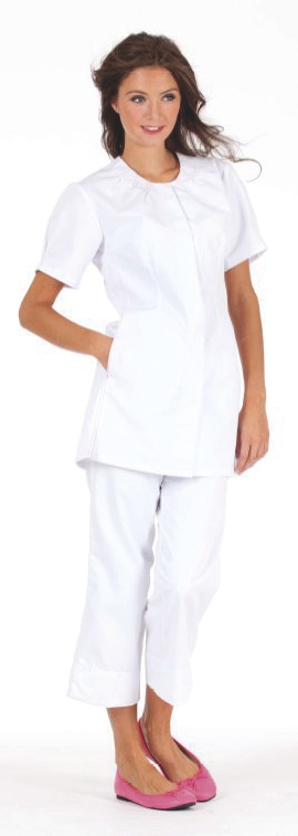 Pantacourt femme Sinan - Blanc Molinel Hasson