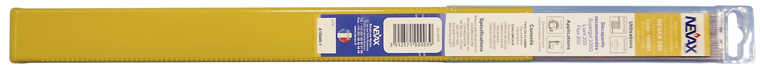 Brasure plomberie cuivre phosphore 200 Nevax