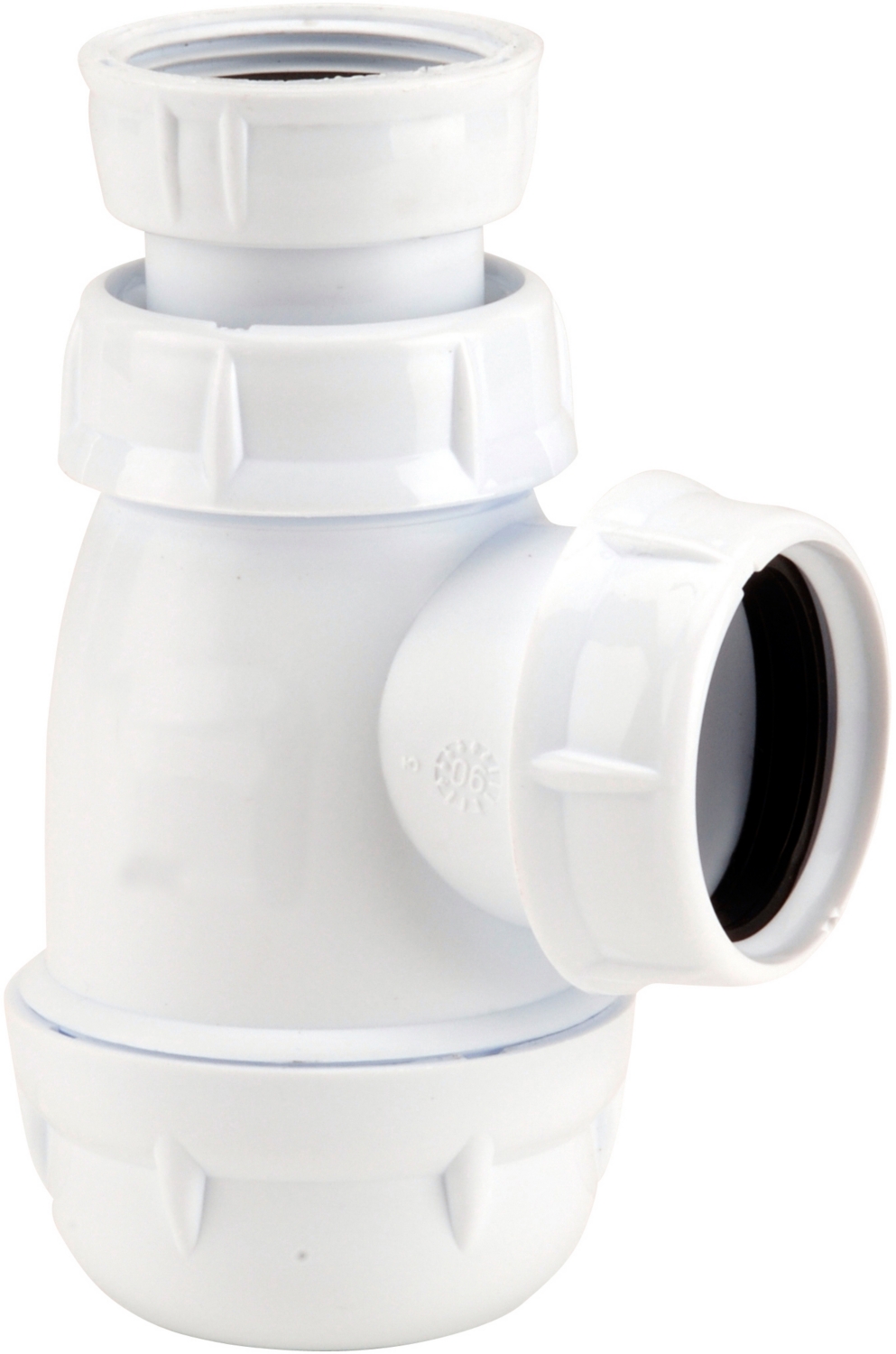 Siphon réglable Nicoll pour lavabo avec joint conique - Diamètre 32 mm -  Plastique blanc