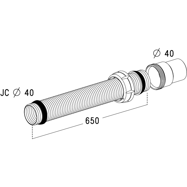Tube flexible Vidhooflex 6002 206002 Nicoll