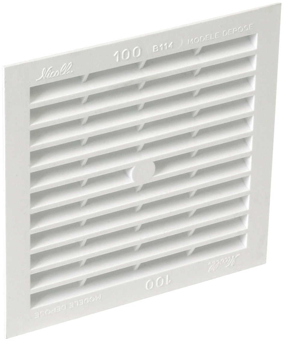 Grille de ventilation menuiserie avec moustiquaire Nicoll