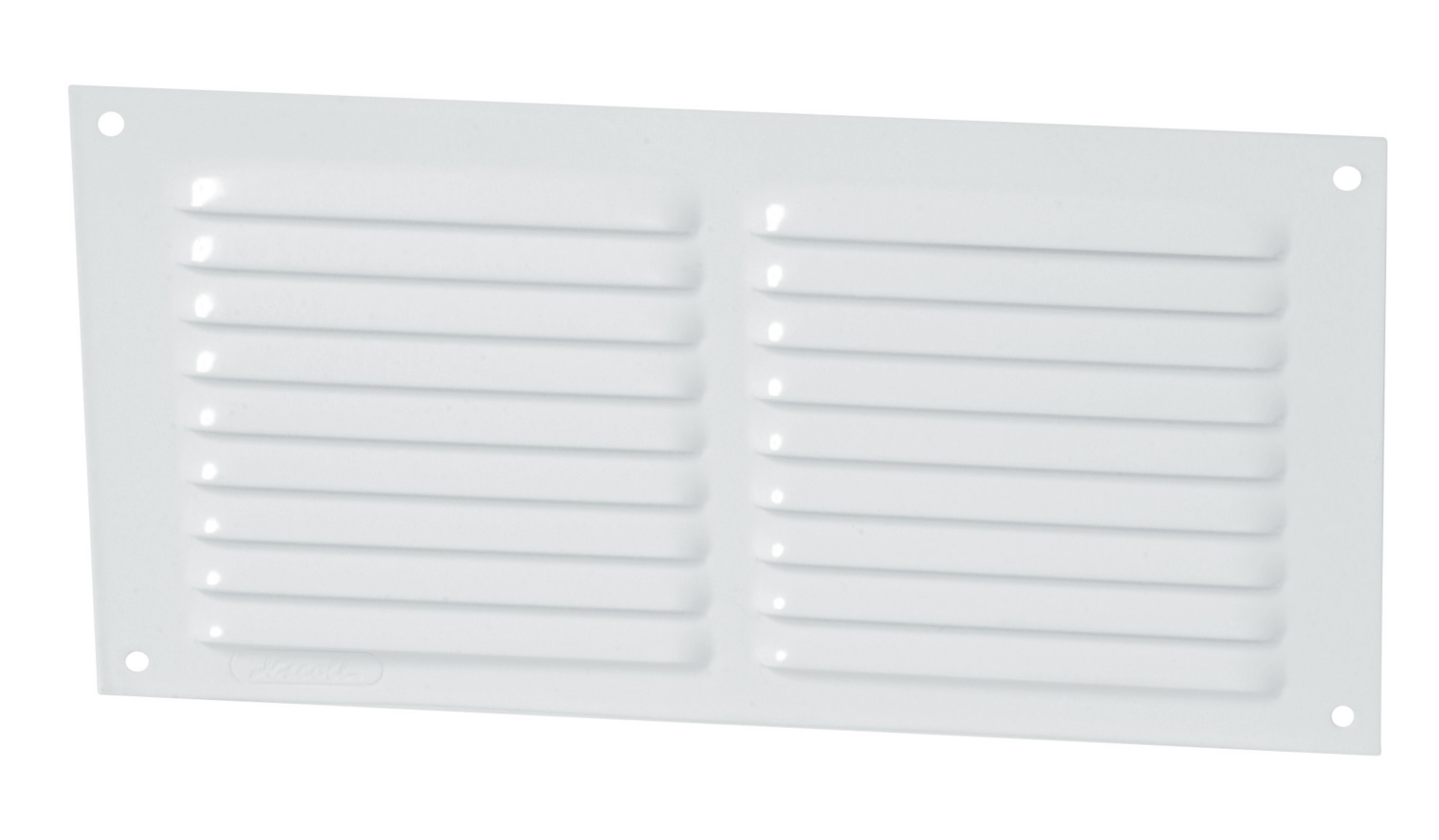 Grille de ventilation alu blanche avec moustiquaire Nicoll