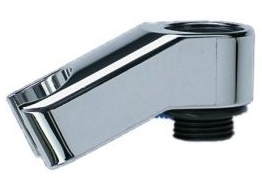 Support de douche chromé pour sortie par dessous Nicoll