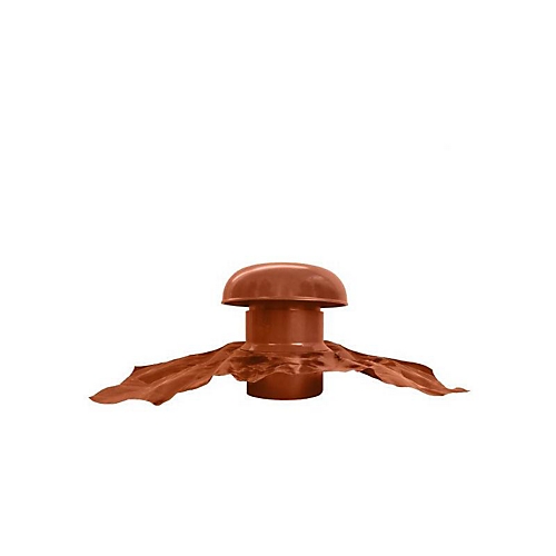 Chapeau de ventilation à collerette d'étanchéité PVC - Tuile - Platine 45x33 Nicoll