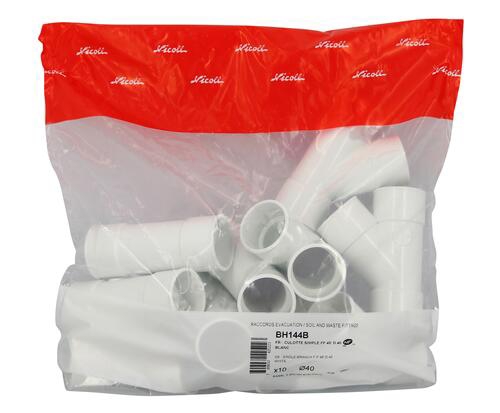 Culotte à 45° PVC FFF - Blanc Nicoll