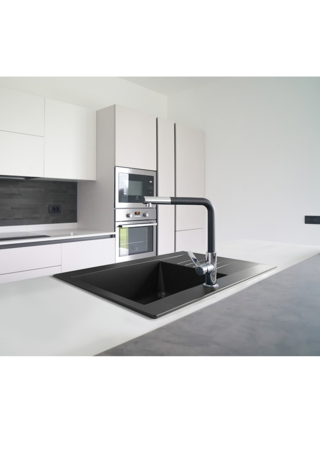 Evier Karta à encastrer - 1 cuve 1 égouttoir Nord Inox Pro