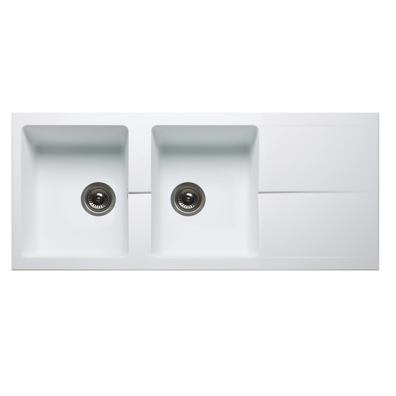 Evier Tecto à encastrer - 2 cuves 1 encastrer Nord Inox Pro