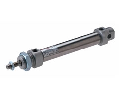 Vérin pneumatique ISO 6432 rond alu diamètre 20 double effet amortissement pneumatique réglable série RM/8000/M Norgren