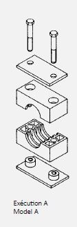 Collier de serrage complet simple alu série légère HR L-A Normydro
