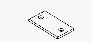 Plaque de protection pour collier léger série L acier série PP-L