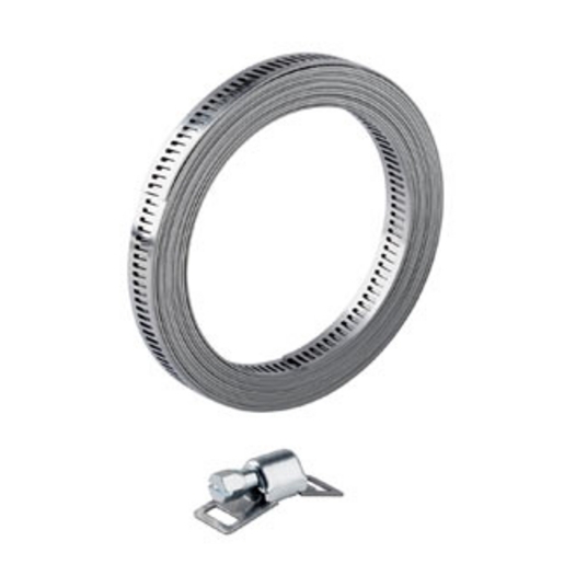 Collier à bande ajourée sans fin acier W2B 14 mm avec 6 têtes Serflex