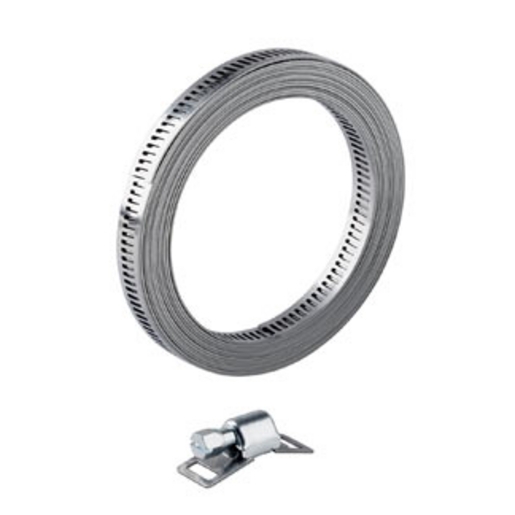 Tête de bande sans fin pour collier de serrage - inox A2 - largeur 8mm -  boîte de 50