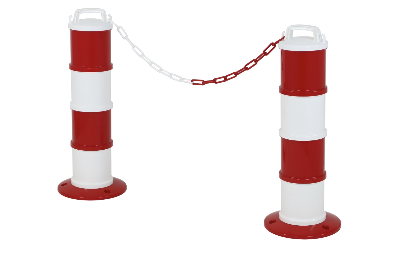 Balises de signalisation modulables rouge/blanc Novap