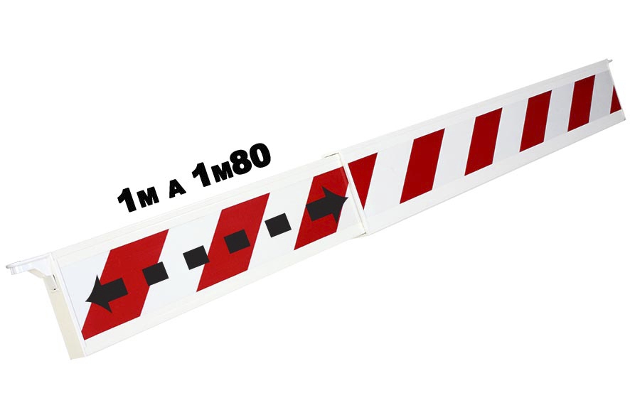 Barrière téléscopique rouge/blanc Novap