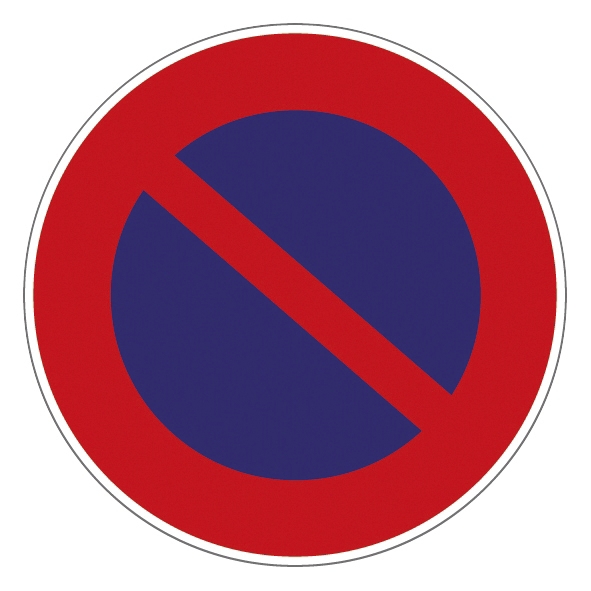  Panneau d'interdiction "stationnement interdit" 