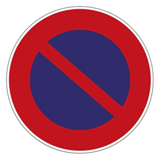  Panneau d'interdiction "stationnement interdit" 