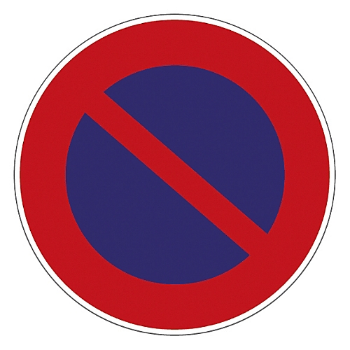 Panneau d'interdiction "stationnement interdit" Novap