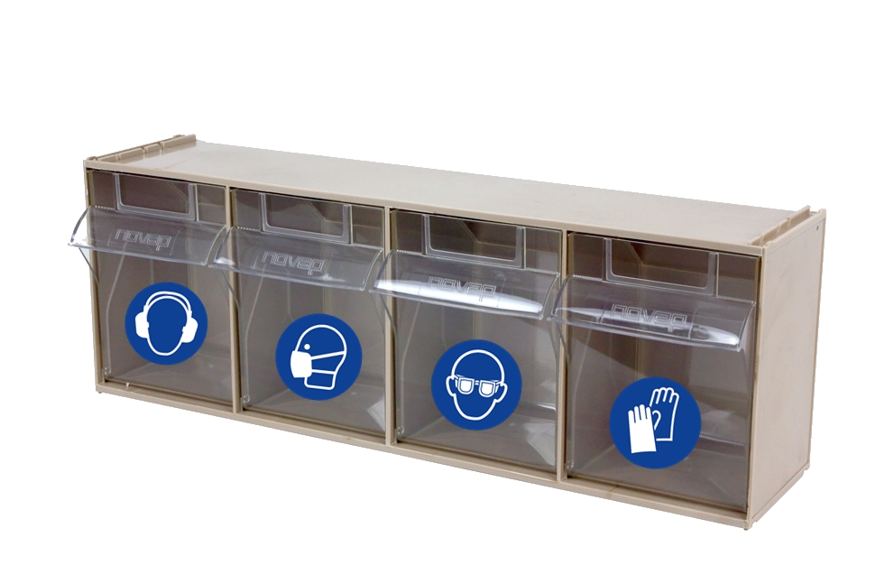 Boite de rangement 4 casiers 5184219 Novap