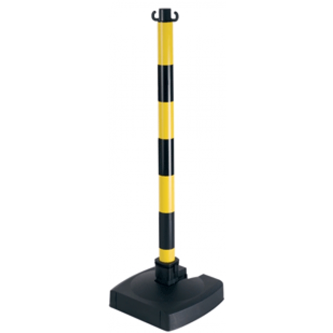 Poteau PVC BI-POSE - Socle lesté 4kg Novap