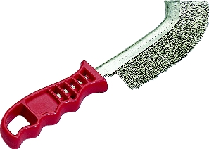 Brosse à main universelle fil acier ondulé 0,30mm Osborn