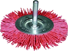 Brosse coupelle souple tige 6 mm Osborn Ø 75 mm Fil acier