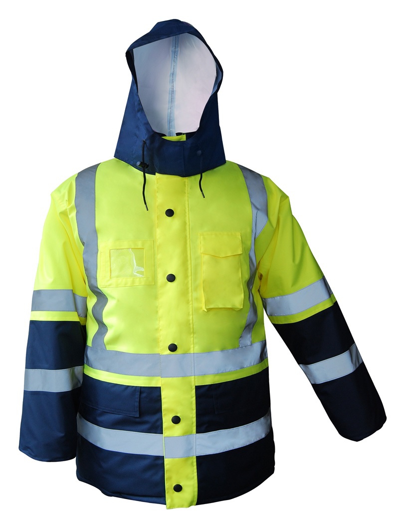  Parka HV polyester mixte Cupra jaune / marine 