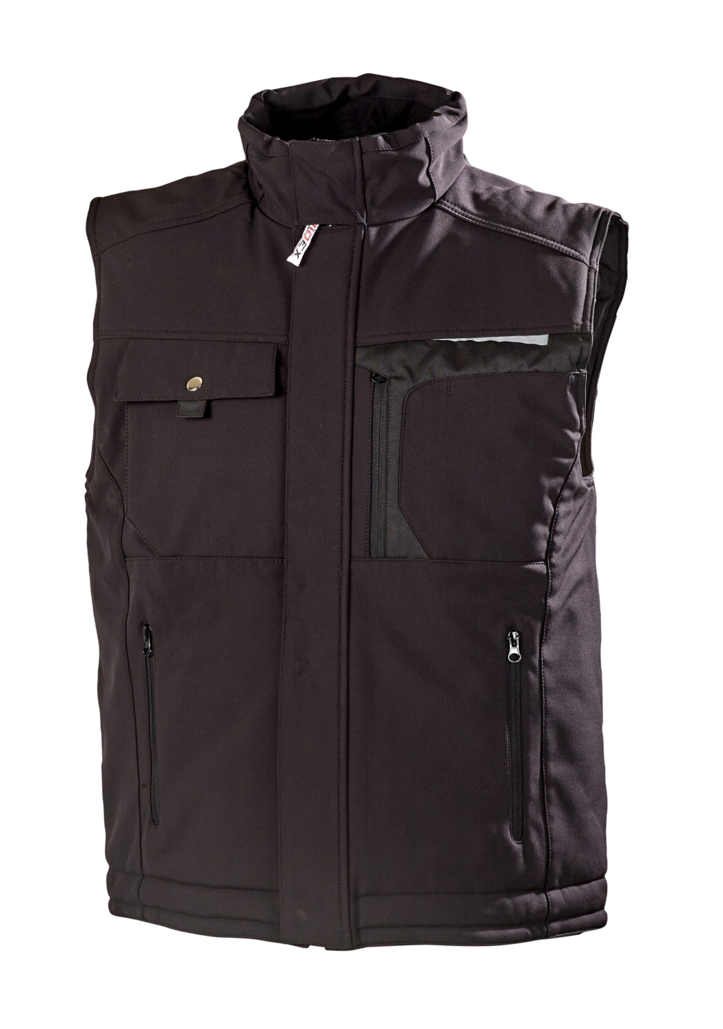 Gilet Multipoches Softshell Manga noir Jidex