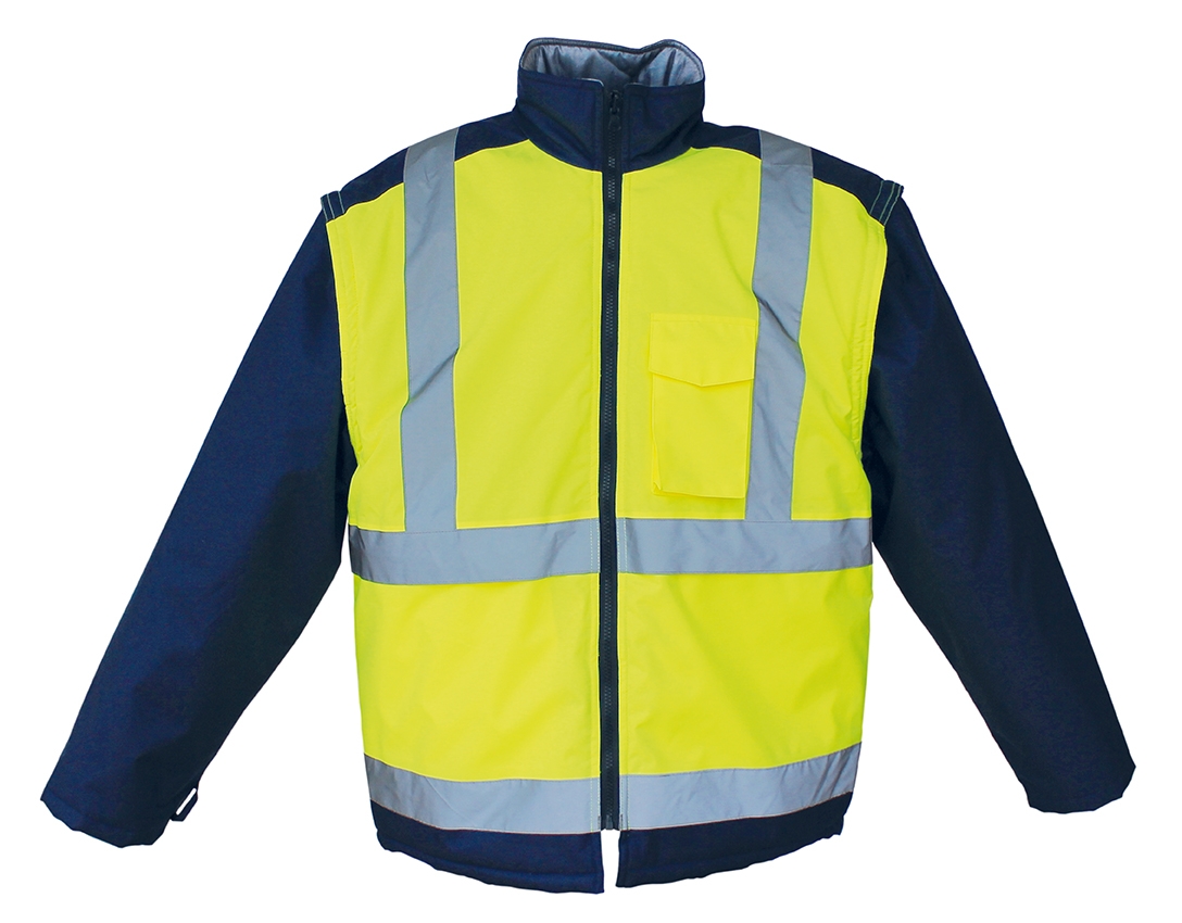 Veste reversible Météor HV - Jaune / Marine Jidex