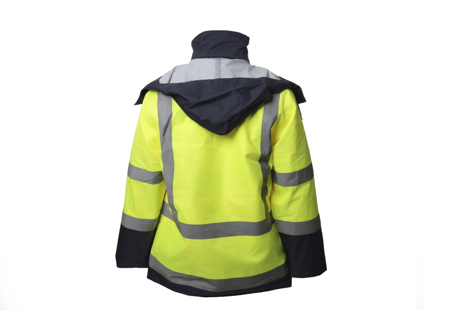 Parka Vizall HV polyester mixte jaune / marine Jidex