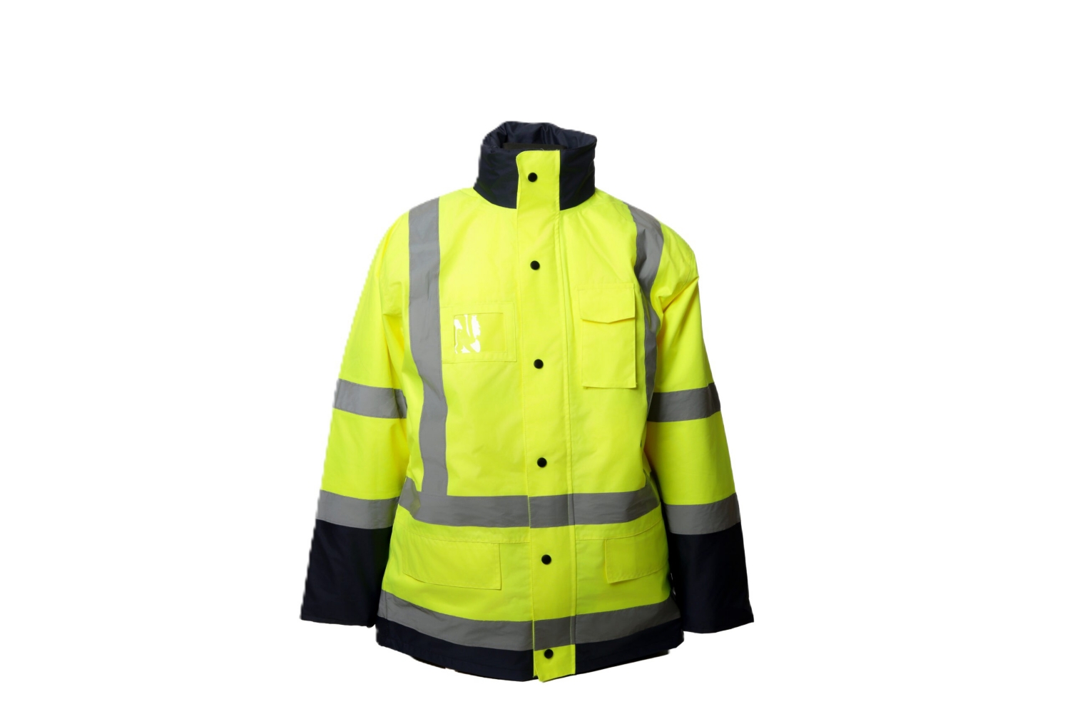 Parka Vizall HV polyester mixte jaune / marine - Marquage Chimirec