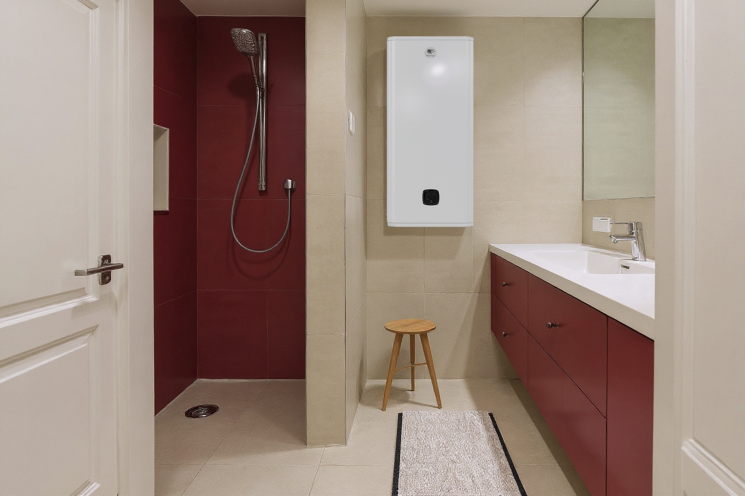 Chauffe-eau électrique stéatite multi-position Astucio 