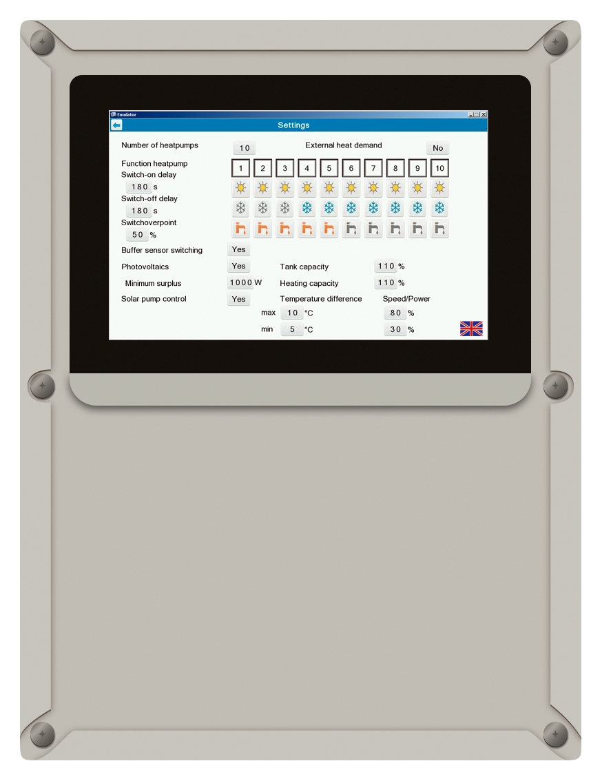 Contrôleur d’installation en cascade pour PAC Aquarea
