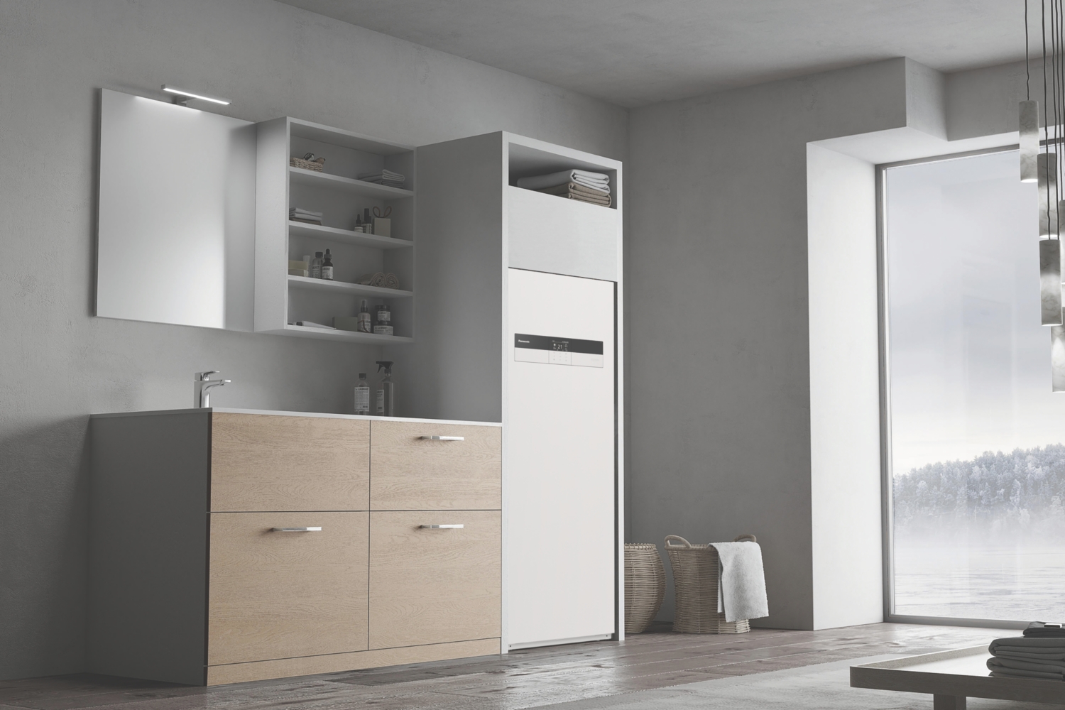 Unité intérieure Aquarea All in One Série M - R290 : ballon ECS intégré 260 L Panasonic