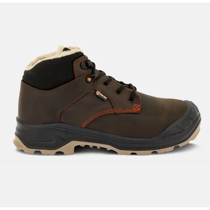 Chaussures de sécurité hautes Norway mixte marron - S3S SR FO LG SC CI HI Parade