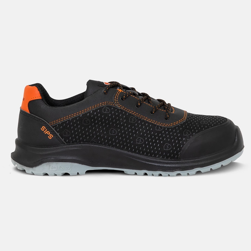 Chaussures de sécurité basses Ride mixte noir / orange - S1PS SR FO SC CI HI Parade