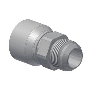 Embout à sertir mâle JIC 37° UNF pour tuyau acier série 48